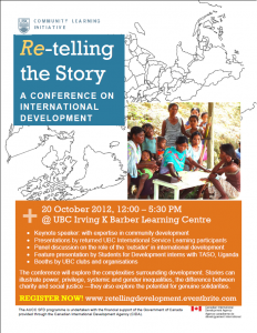 'Re'-Telling the Story: A Conference on International Development