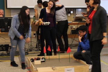 Robot cars sniff out ‘bombs’ in Mech 2 Design Competition