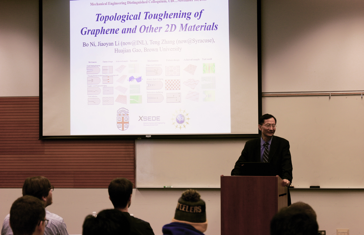 Dr. Huajian Gao Gives MECH Distinguished Colloquium Seminar - UBC ...