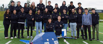UBC engineering students’ aircraft model features BC wood in international competition