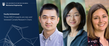 Headshots of Dr. Xiaoliang Jin, Dr. Lyndia Wu, and Dr. Naomi Zimmerman.