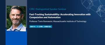 CERC Seminar with Prof Tonio Buonassisi (MIT) - May 9