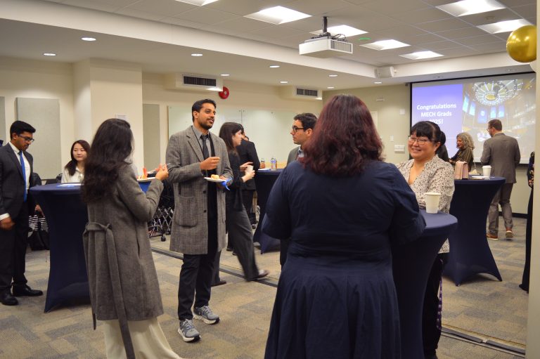 2025 Fall Graduation Reception. Photo: UBC Mechanical Engineering.